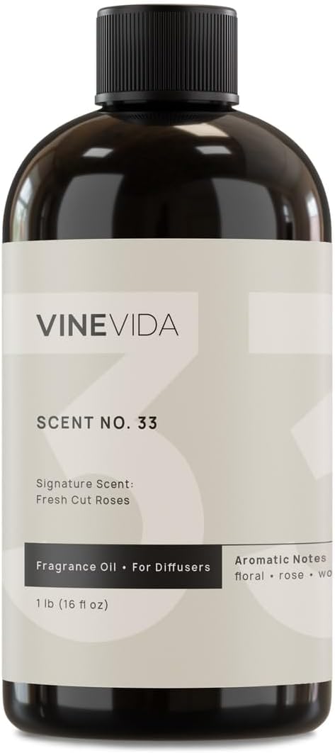VINEVIDA [16 Fl Oz] Fresh Cut Roses Fragrance Oil for Cold Air Diffusers, Essential Oils for Diffuser Oil Refill & Air Freshener Room Spray - Bloomnest