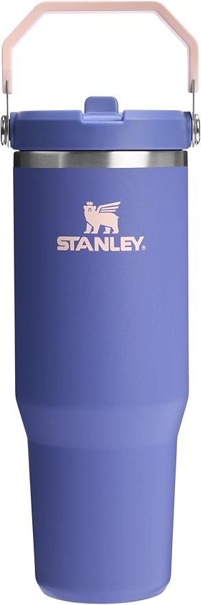 Stanley IceFlow 2.0 Flip Straw Tumbler with Handle 30 oz | Twist On Lid and Flip Up Straw | Leak Resistant Water Bottle | Insulated Stainless Steel | BPA-Free | Exclusive Lupine - Bloomnest