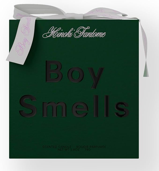 Boy Smells Festive Checker HINOKI FANTÔME – Holiday Scent with Cardamom, Hinoki & Smoked Amber – Woodsy Cozy Soy Wax – 8.5oz - Bloomnest