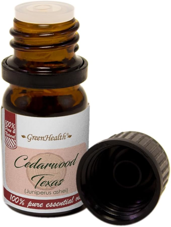 GreenHealth - 5 ml Cedarwood Texas Essential Oil - 100% Pure