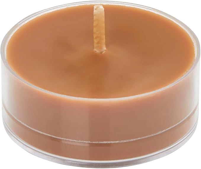 PartyLite Set of 12 Tea Lights Candles, Spiced Roasted Chestnut Scent, Aromatherapy Scented Candles Gift Set, Up to 4 to 6 Hours Burn Time - Bloomnest
