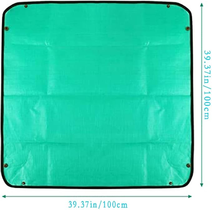 BIUWING 2PCS 39.4" x 39.4" Plant Repotting Mat Waterproof Transplanting Mat Indoor Succulent Potting Mat Portable Gardening Soil Changing and Watering mat Square and Foldable Garden mat - Bloomnest