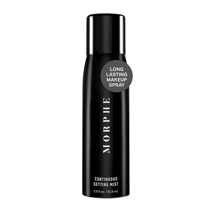 Morphe Continuous Setting Mist - Micro-Fine Makeup Setting Spray with a Natural Radiant Finish - Helps Makeup Resist Caking or Fading & Increases Wear of Foundation (2.8 fl oz) - Bloomnest