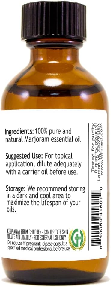 2 fl oz - Marjoram Essential Oil - 100% Pure Essential - GreenHealth