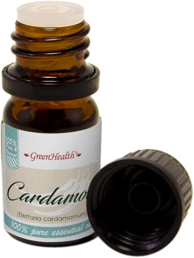 GreenHealth - 5 ml Cardamom Essential Oil - 100% Pure Greenals