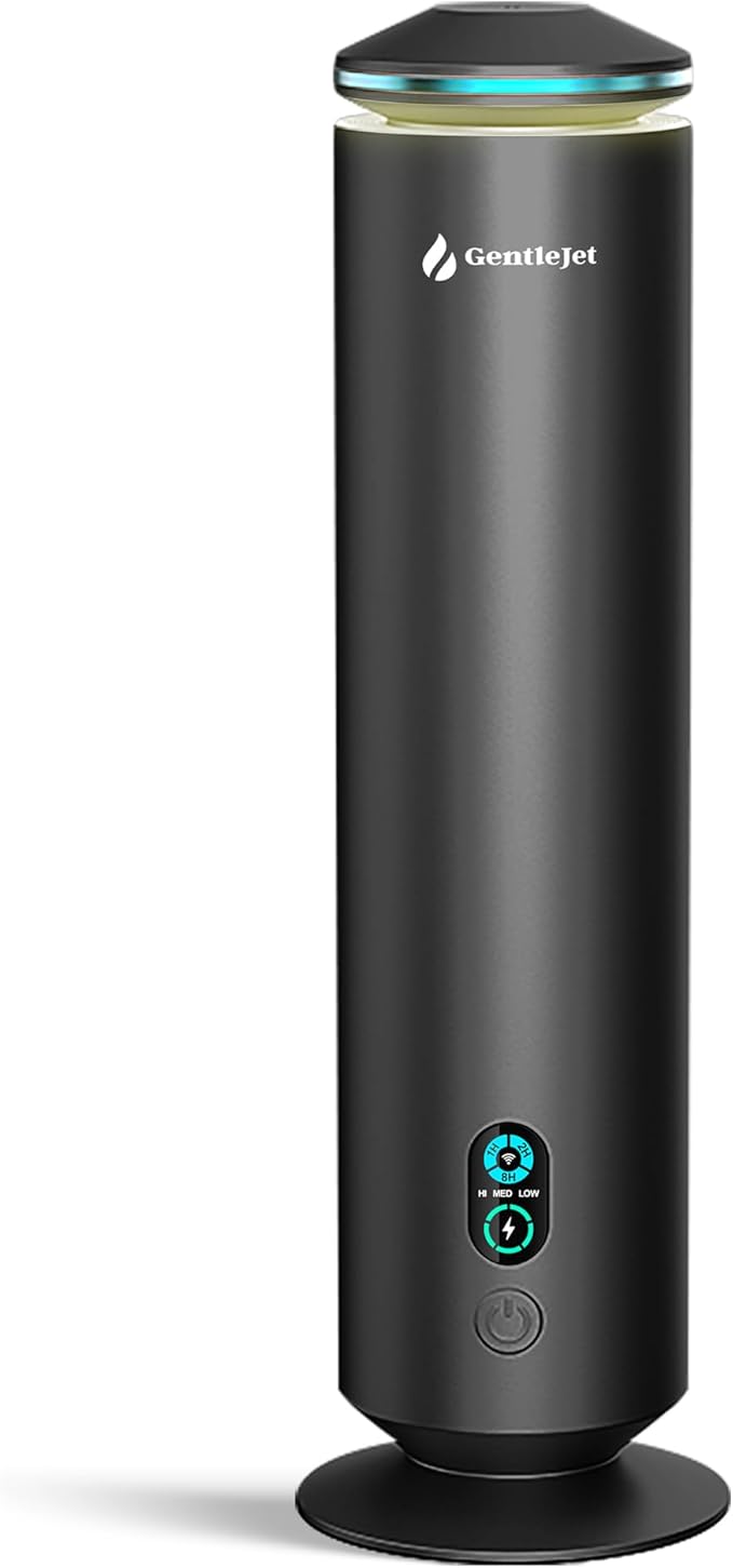 MajesticMist Waterless Essential Oil Diffuser - Aluminum Aromatherapy Scent Diffusers for Home, Room & Hotel, Quiet Aroma Diffuser 4oz, Remote Control, USB-C Powered, LED Display, 1000sq.ft - Bloomnest