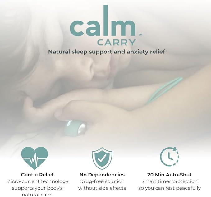 Glowco CalmCarry Sleep Aid Device – Handheld Microcurrent Relaxation Tool, Supports Calm, Focus & Gentle Relief, USB Rechargeable, Portable Wellness Device for Adults & Kids | Gray Calm Carry HomePage