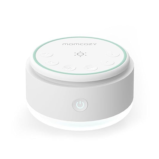 Momcozy Sound Machine for Baby | Portable White Noise Sound Machine for Sleep Rechargeable | 20 Sleep Sounds White Noise Machine with Nursery Night Light | Travel Sleep Sound Machine Battery Based - Bloomnest