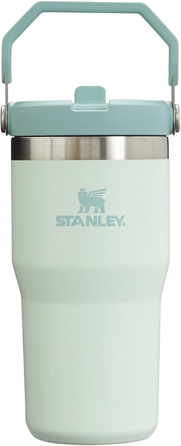 Stanley IceFlow Flip Straw Tumbler with Handle 20 oz | Twist On Lid and Flip Up Straw | Leak Resistant Water Bottle | Insulated Stainless Steel |BPA-Free | Mist - Bloomnest