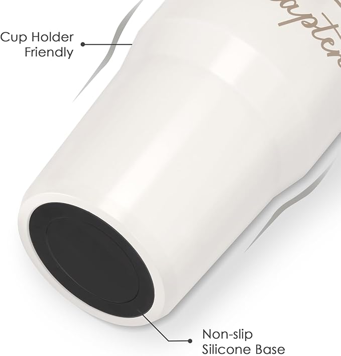SANDJEST Book Lover Stainless Steel Straw Lid Tumbler 30oz with Carry Handle for Women Girls, One More Chapter Insulated Travel Coffee Cup, Gift for Sports Outdoor Workout Christmas Birthday - Bloomnest
