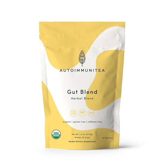 Digestive Tea – Leaky Gut Blend by AutoimmuniTea – Overall Digestive Support, and Stomach Sooth, Made of Organic Marshmallow root and Licorice Root, Cinnamon and Chamomile, IBS AIP Diet – 15 Tea Bags - Bloomnest