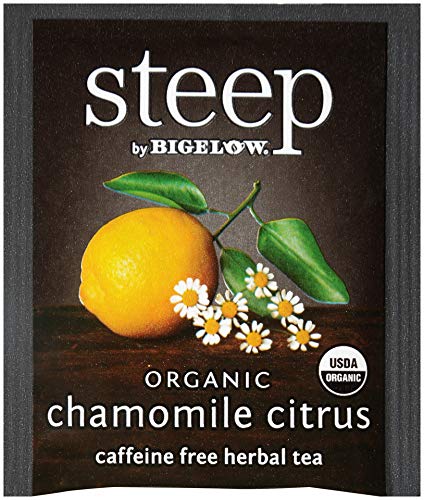 steep Organic Chamomile Citrus Herbal 20 Count Box (Pack of 3), Certified Organic, Gluten-Free, Kosher Tea in Foil-Wrapped Bags - Bloomnest