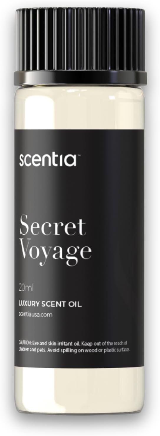 Scentia Hotel Diffuser Oil Inspired by The Baccarat Hotel Scent - 20 mL 0.67 fl oz - Essential Oil Blend of Cedar &Jasmine for Aromatherapy & humidifiers - Secret Voyage, Graduation Gift Scentia