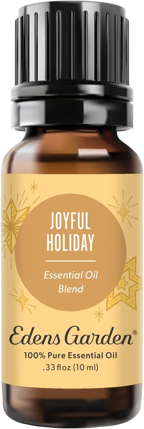 Edens Garden Joyful Holiday Essential Oil Blend- 100% Pure Premium Grade, Christmas Essential Oils for Diffuser, Winter Holiday Joy Scented, No Fragrance Oils, for Home Diffusers 10 ml (.33 fl oz) - Bloomnest