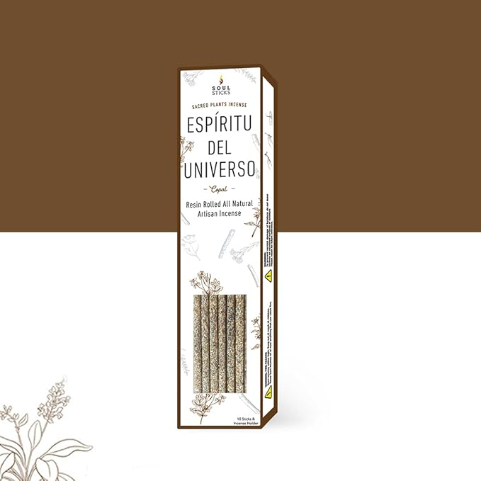 SOUL STICKS Handcrafted 10pcs Resin Artisan Incense Sticks Non-Toxic & Long Lasting Aromatic Sticks for Yoga Meditation Relaxation Aromatherapy Cleansing & Purification (Copal) SoulSticks