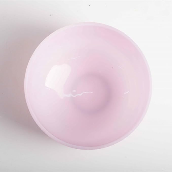 Hye-eun Gemstone Morganite Fusion Crystal Singing Bowl 432hz Heart Chakra 8 inch F Note Sound Bowl with Bag Rubber Mallet and O-Ring - Bloomnest