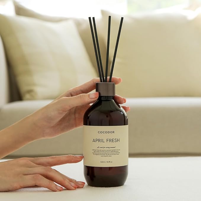 COCODOR Premium Reed Diffuser/Garden Lavender/16.9oz(500ml)/1 Pack/Fragrance Scent Essential Oil Stick Diffuser Set for Bedroom Bathroom Home Décor - Bloomnest