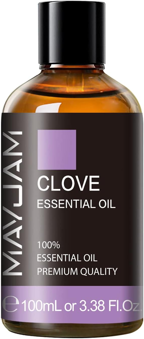 Clove Essential Oil, 3.38FL.OZ Pure Essential Oils by MAYJAM, Large Volume Clove Oil, Perfect for Aromatherapy Diffuser, Great for DIY Candle and Soap Making - Bloomnest