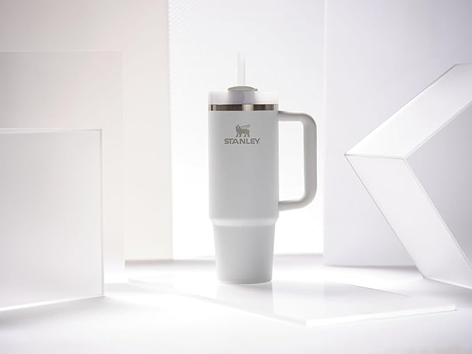 STANLEY Quencher H2.0 Tumbler with Handle and Straw 30 oz | Flowstate 3-Position Lid | Cup Holder Compatible for Travel | Insulated Stainless Steel Cup | BPA-Free | Frost - Bloomnest