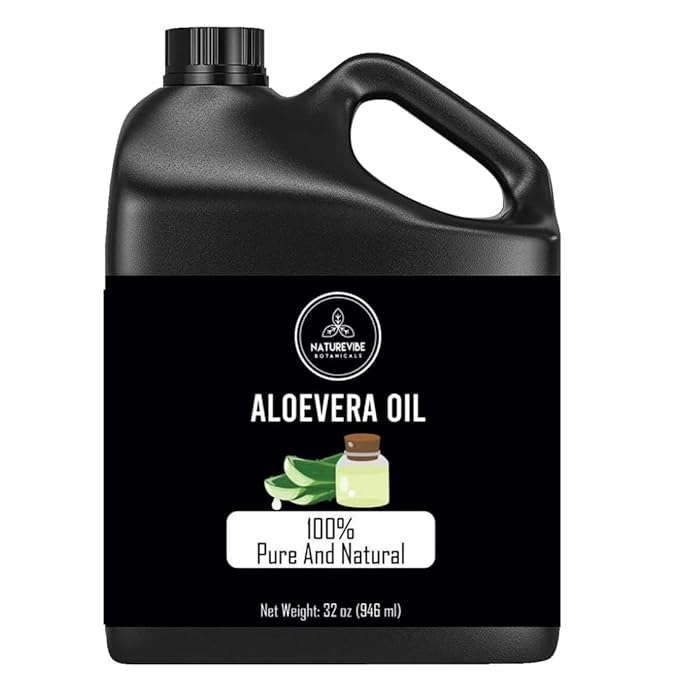 Naturevibe Botanicals Aloevera Oil 32 Ounces | 100% Pure and Natural | Great for Skin Care and Hair Care - Bloomnest