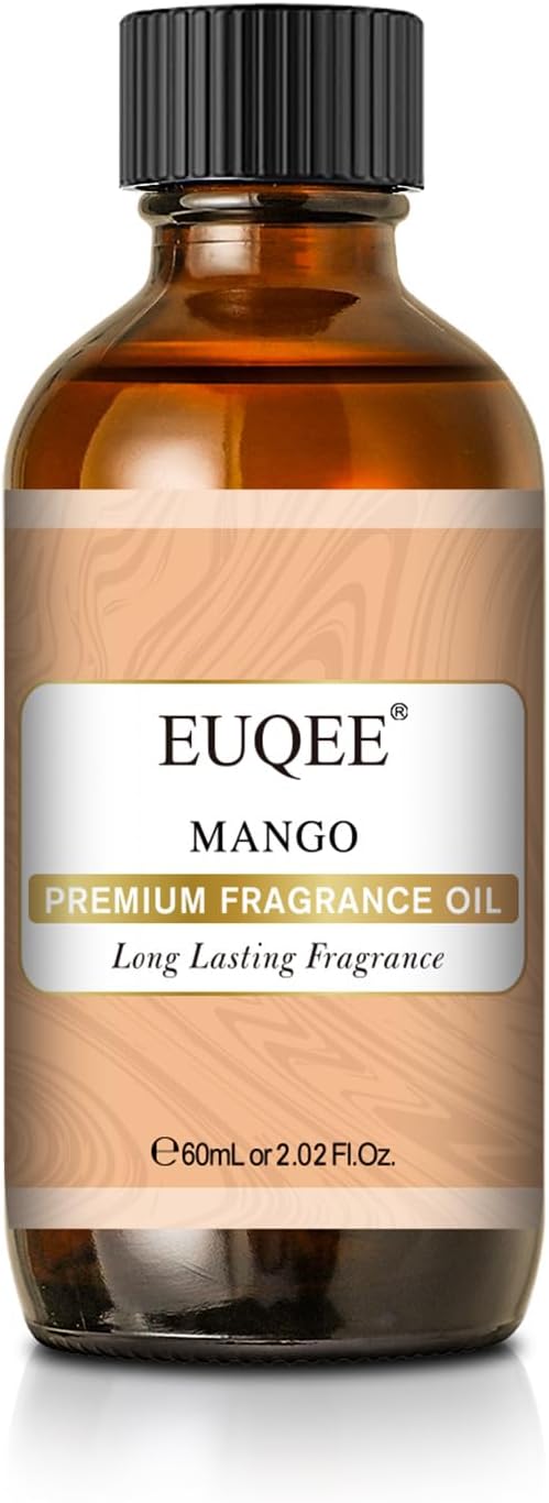 EUQEE Mango Fragrance Oils, 60ml Premium Scents Essential Oils with Glass Dropper for Soap & Candle Making, DIY Bath Bombs, Diffusers (2.02 Fl oz) - Bloomnest