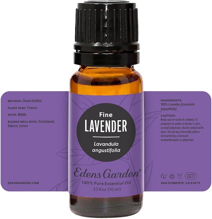 Edens Garden Lavender- Fine Essential Oil- 100% Pure Premium Grade, Undiluted, Natural, Therapeutic, Aromatherapy, The Best for Diffuser, Candle, Humidifiers, Kid Safe 10 ml (.33 fl oz) EdensGarden