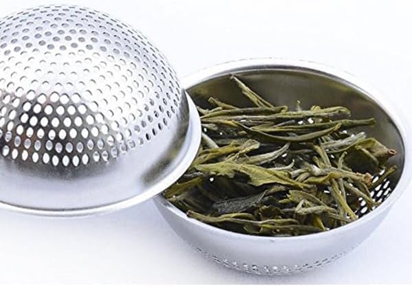Veemoon Stainless Steel Ball Tea Infuser Set of 2 Long Handle Tea Strainer for Loose Leaf Dishwasher Safe Perfect for Medium to Large Leaves