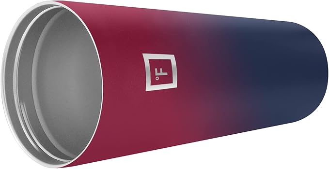 IRON °FLASK Classic Tumbler - Vacuum Insulated Stainless Steel Water Bottle, Double Walled, Drinking Cup, Insulated Travel Mug (Dark Rainbow, 32 oz Solid Lid)