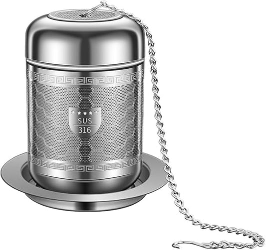 Tea Strainers for Loose Tea, 316 Stainless Steel Tea Infuser for Loose Leaf Tea, Extra Fine Mesh Loose Tea Infuser, Tea Steeper for Loose Tea & Diffuser (1 Pack - Medium) - Bloomnest