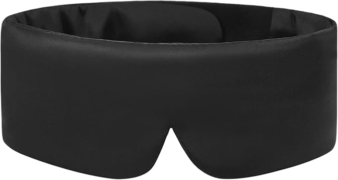 ALASKA BEAR Mulberry Silk Eye Mask, Wraparound Style Sleeping Mask and Ear Muff Blindfold for Full Blackout and Deep Sleep, Adjustable - Bloomnest