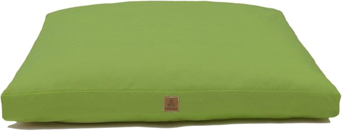 Zabuton Meditation Mat (36"×28"×3") Luxurious Meditation Cushion for Kneeling Sitting Large Floor Pillow Zafu/Bench-Washable Cotton Cover 100% Organic Cotton Filling (Green)