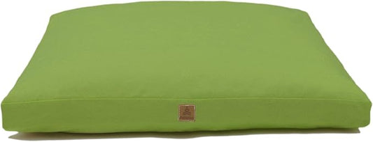 Zabuton Meditation Mat (36"×28"×3") Luxurious Meditation Cushion for Kneeling Sitting Large Floor Pillow Zafu/Bench-Washable Cotton Cover 100% Organic Cotton Filling (Green)