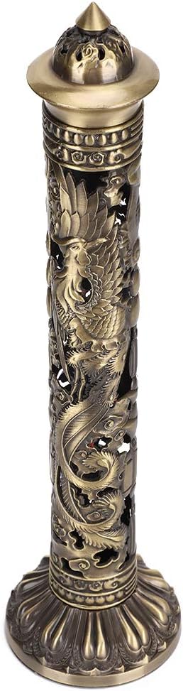 Dragon Phoenix Charcoal Incense Incense Holder, Dragon Incense ——Relief Craft Ornaments, Incense Stick Holder, Room Vertical Incense Holder for Aromatherapy Home Decor Office - Bloomnest