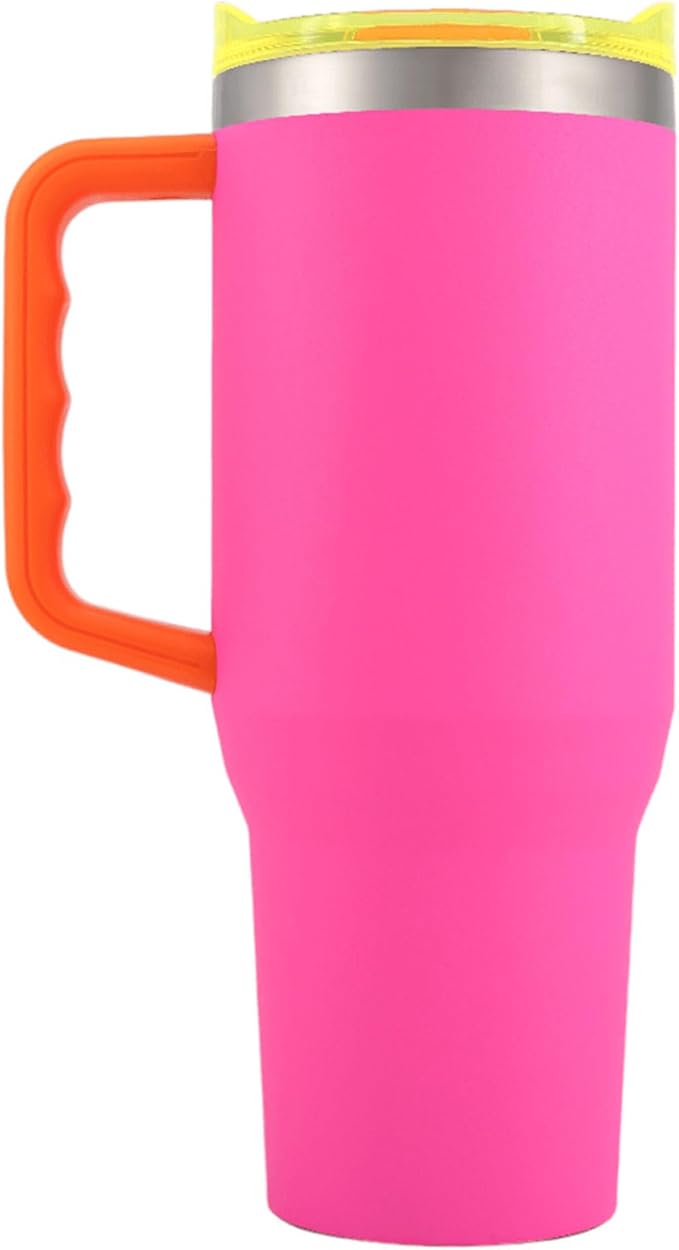 Yukon Outfitters Fit Forty 40oz Double Wall Vacuum Insulated Stainless Steel Tumbler with Reusable Straw & Ergonomic Handle | For Hot or Cold Beverage, Crystal Beach - Bloomnest