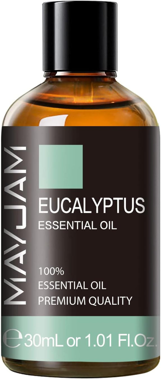Eucalyptus Essential Oil, MAYJAM 30ML/1.01FL.OZ Pure Eucalyptus Oils for Diffusers, Soap Candle Making, Perfect for Living Room Bedroom Office Car Use - Bloomnest