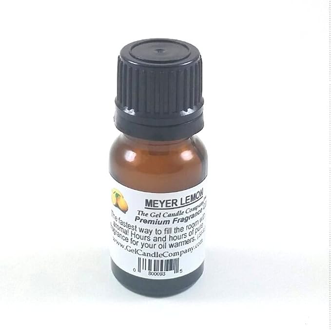 Meyer Lemon Fragrance Oil in Amber Glass with Built in Dropper Diffusers and Burners 10 ML/.33 OZ. Bloomnest