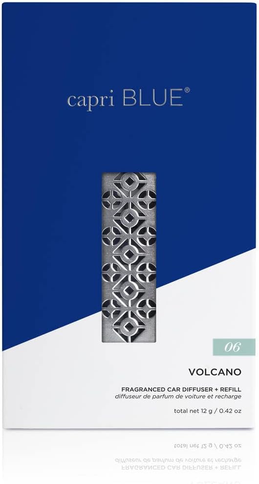 Capri Blue Volcano Fragranced Car Diffuser with Refills - Volcano Car Air Freshener Diffuser - Includes Tropical Fruit Scented Refills - Bloomnest