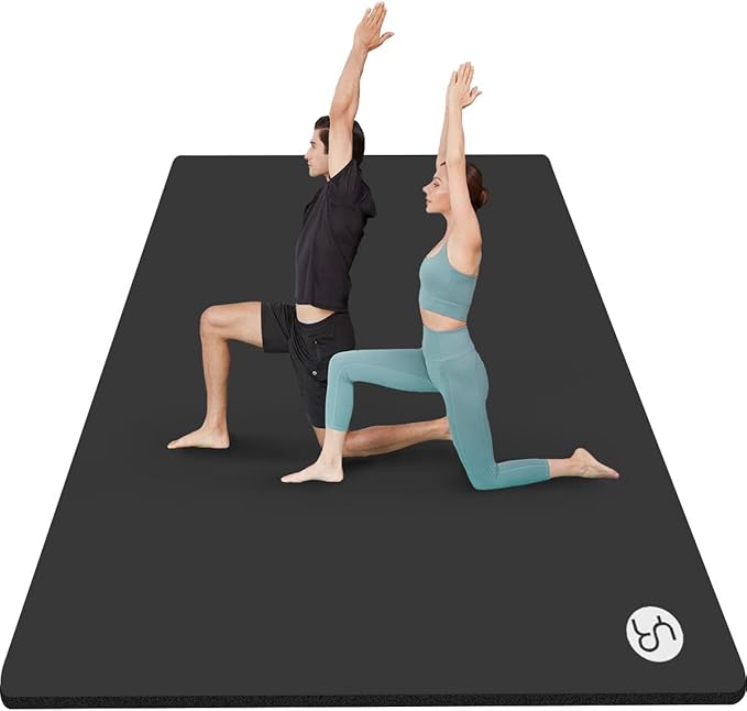 Large Yoga Mat 78"x 51" 20mm/15mm/10mm Thick Workout Mats for Home Gym, Extra Wide Workout for Women Men Gym Flooring Exercises - Bloomnest