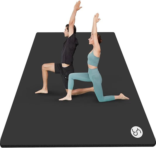 Large Yoga Mat 78"x 51" 20mm/15mm/10mm Thick Workout Mats for Home Gym, Extra Wide Workout for Women Men Gym Flooring Exercises - Bloomnest