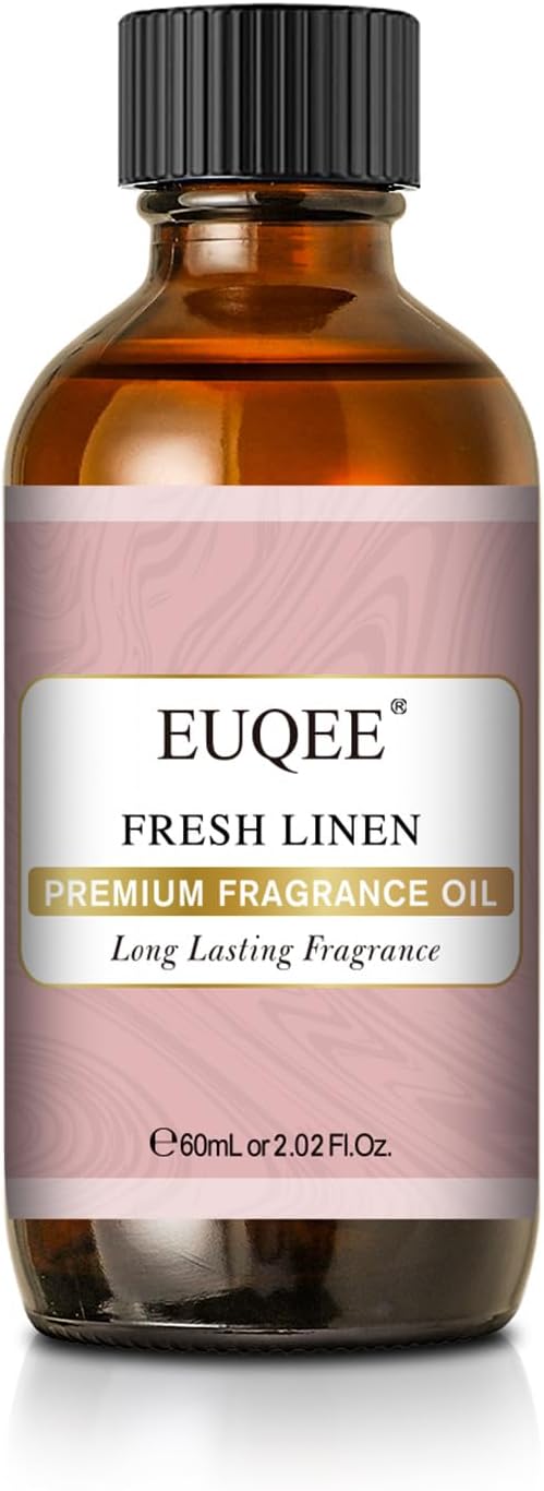 EUQEE Fresh Linen Fragrance Oil 60ml Premium Fragrance Essential Oil for Aromatherapy, Diffusers, DIY Bath Bombs, Candle Making (2.02 Fl oz) - Bloomnest