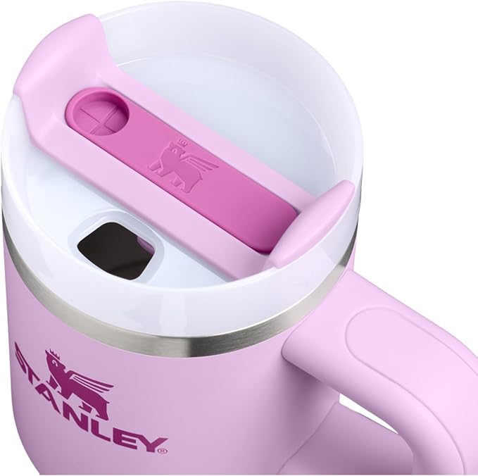 STANLEY Quencher H2.0 Tumbler with Handle and Straw 14 oz | Flowstate 3-Position Lid | Cup Holder Compatible for Travel | Insulated Stainless Steel Cup | BPA-Free | Soft Orchid Stanley