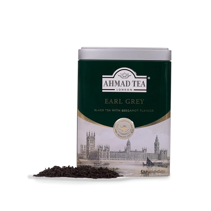 Ahmad Tea English Scene Caddy Earl Grey, 3.5-Ounce Tins (Pack of 6) - Bloomnest