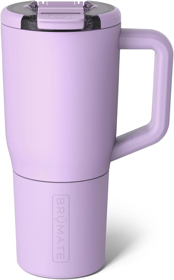 BrüMate Müv - 25oz 100% Leak Proof Insulated Coffee Mug with Handle & Lid - Stainless Steel Coffee Travel Mug - Double Walled Coffee Cup (Lavender) - Bloomnest