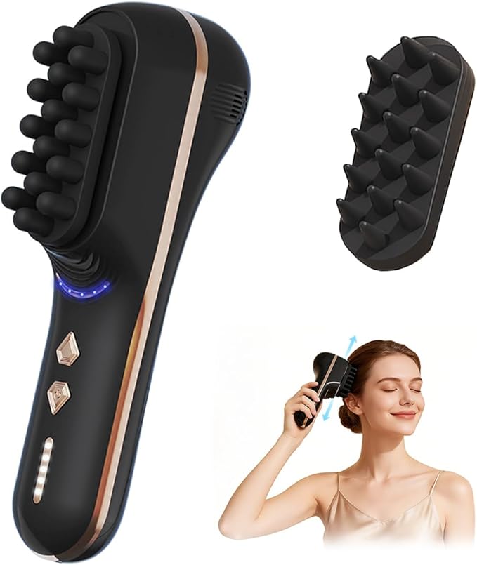 Electric Scalp Massager for Full-Body Relaxation - Cordless Handheld Head Massager with 5-Speed Deep Tissue Therapy & Fatigue Relief for Face, Arm, Shoulder & Body,Ideal for Home/Office Use YIXIUTEN