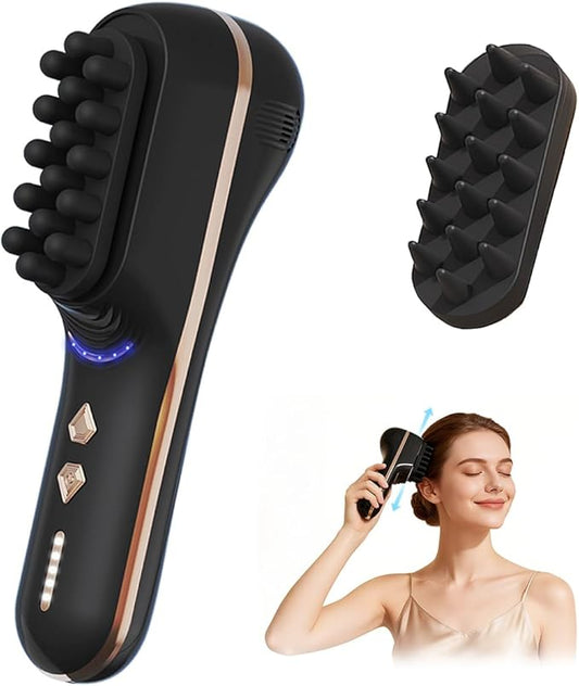 Electric Scalp Massager for Full-Body Relaxation - Cordless Handheld Head Massager with 5-Speed Deep Tissue Therapy & Fatigue Relief for Face, Arm, Shoulder & Body,Ideal for Home/Office Use YIXIUTEN