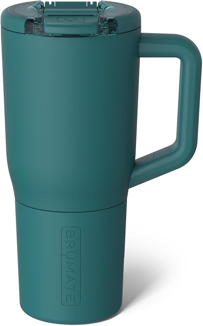 BrüMate Müv - 25oz 100% Leak Proof Insulated Coffee Mug with Handle & Lid - Stainless Steel Coffee Travel Mug - Double Walled Coffee Cup (Juniper) - Bloomnest