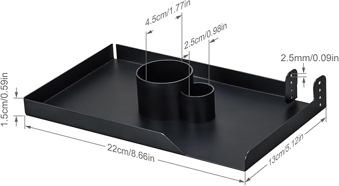 Large Incense Holder, 8.6" Length Sage Holder for Burning, Palo Santo Holder for Incense Sticks, Sage Bundle, Smudge Stick, Metal Ash Catcher Tray for Meditation Yoga Room Decor (Black) - Bloomnest