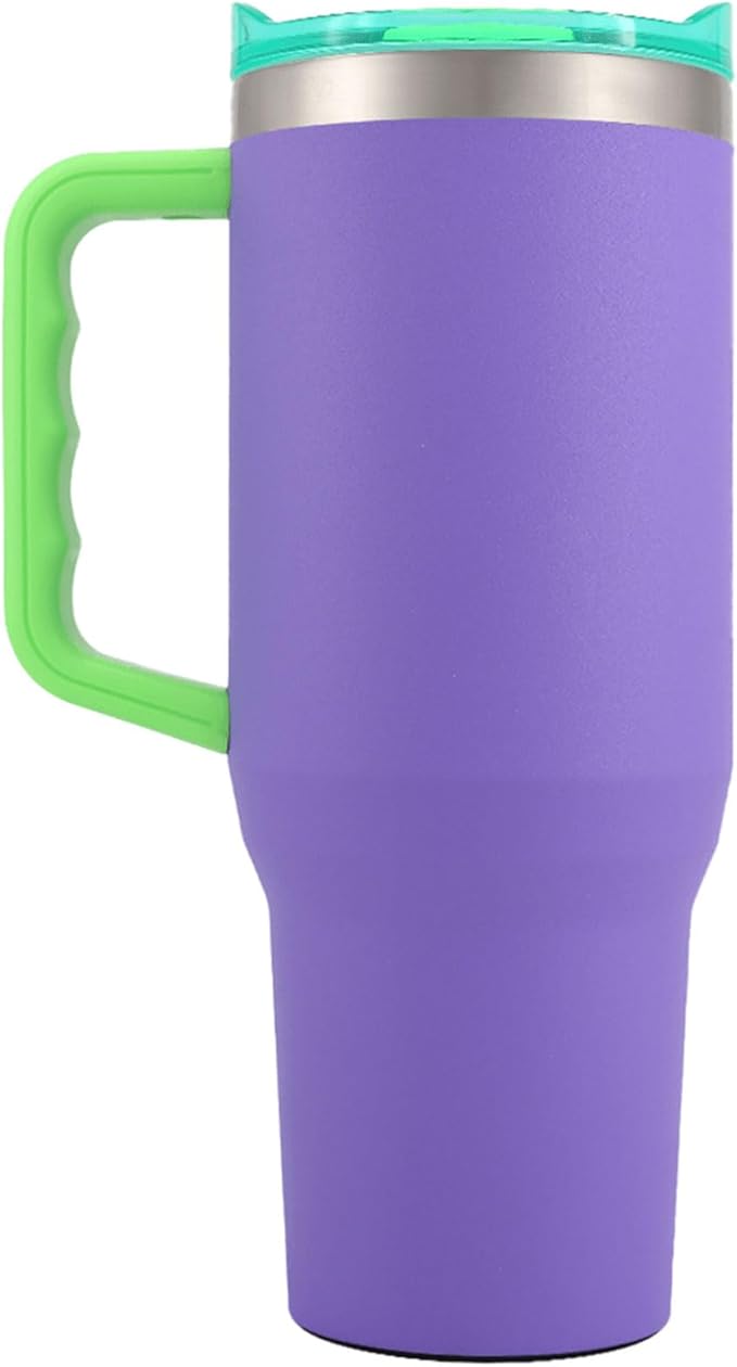 Yukon Outfitters Fit Forty 40oz Double Wall Vacuum Insulated Stainless Steel Tumbler with Reusable Straw & Ergonomic Handle | For Hot or Cold Beverage, Miami Beach - Bloomnest