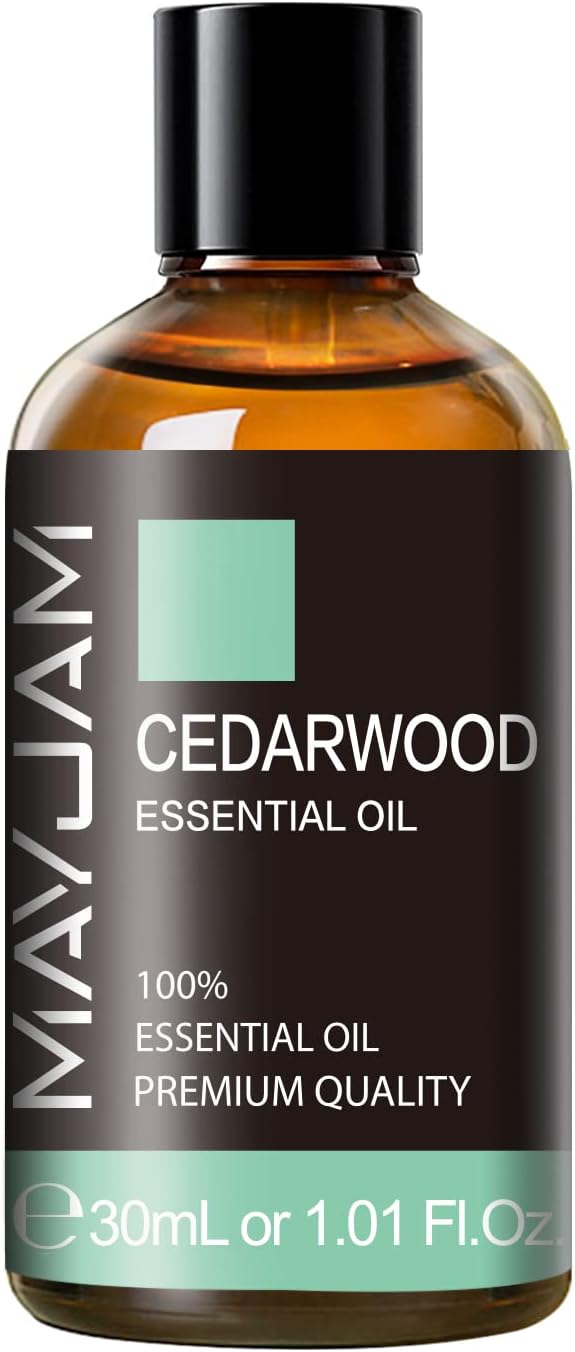 Cedarwood Essential Oil 1.01fl.oz/30ML, MAYJAM Premium Cedarwood Oil for Massage, Diffuser, Candle Making, DIY Soap, Long Lasting Scents - Bloomnest