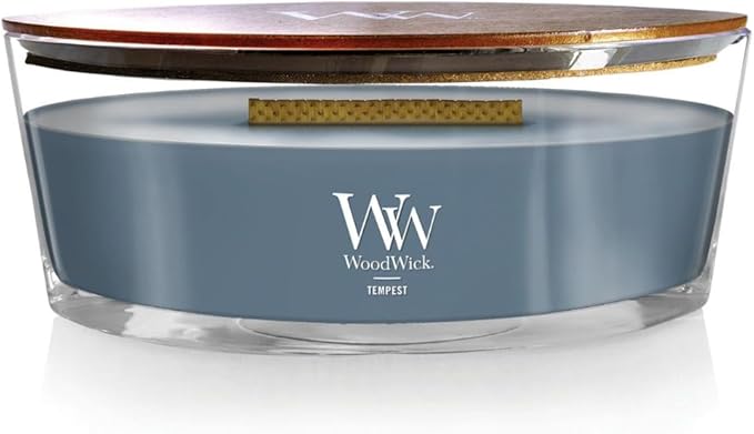 WoodWick Tempest Gifts for Women and Men, 16 oz Ellipse Candle with Crackling Wick - Bloomnest